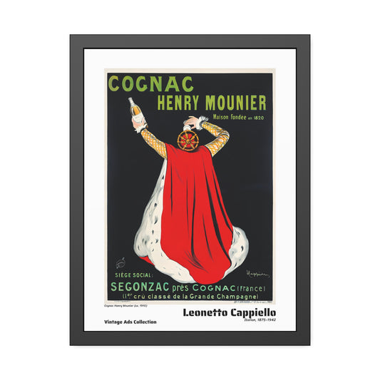 Cognac Henry Mounier (ca. 1910) by Leonetto Cappiello / Affiche Encadrée Série Vintage Ads Collection