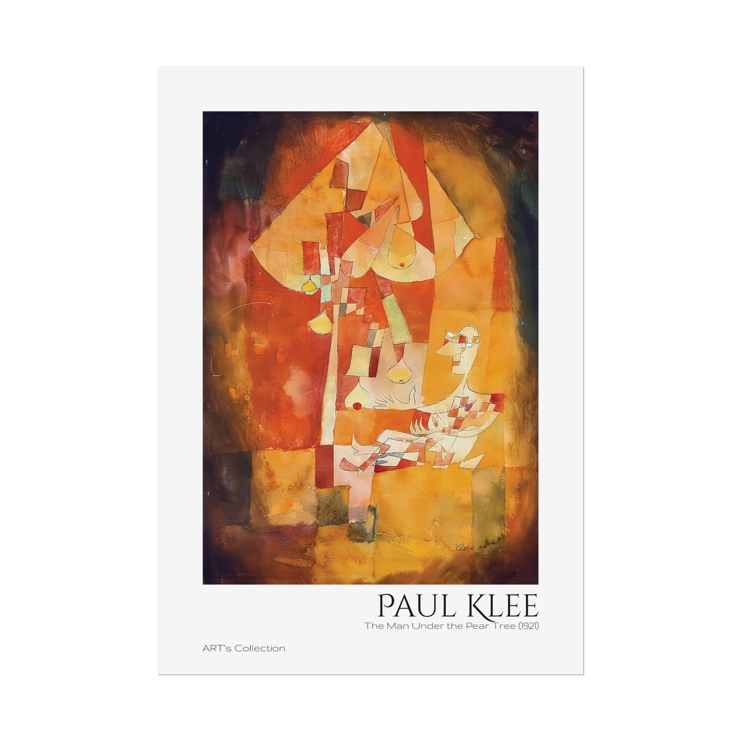 The Man Under the Pear Tree (1921) by Paul Klee / Affiche imprimée - Série ART's Collection