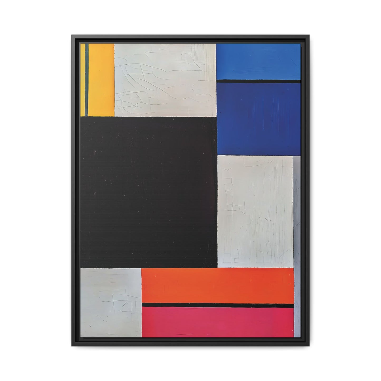 Composition XXI (1923) by Theo van Doesburg / Toile encadrée sur caisse américaine