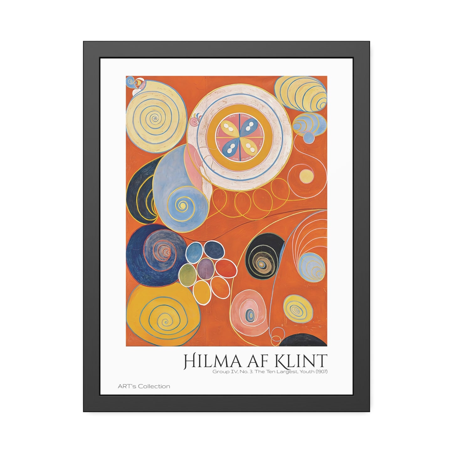 Group IV, No. 3. The Ten Largest, Youth (1907) by Hilma af Klint / Affiche Encadrée série ART's Collection