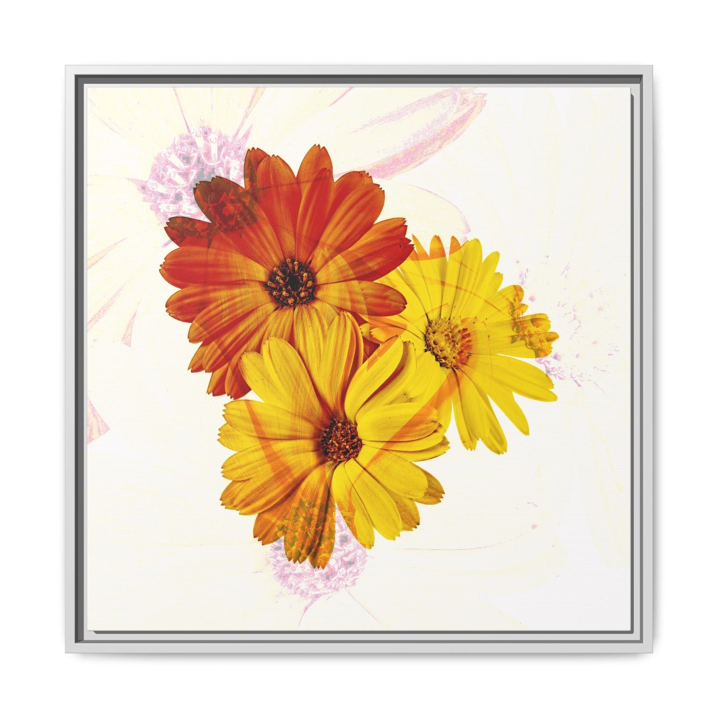 Collection Signature "FLORAL Numéro 13" sur Toile encadrée avec caisse américaine
