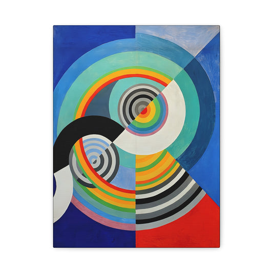 Rythme numéro 3 (1938) by Robert Delaunay / Reproduction Fine Art sur Toile / Epaisseur 3,2cm - 1'25 po