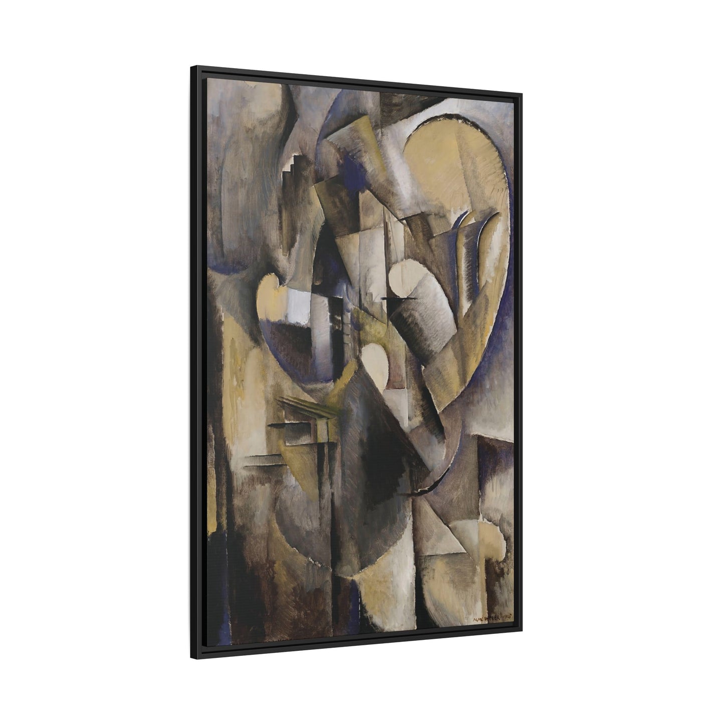 Interior with Music (1915) by Max Weber / Toile encadrée sur caisse américaine