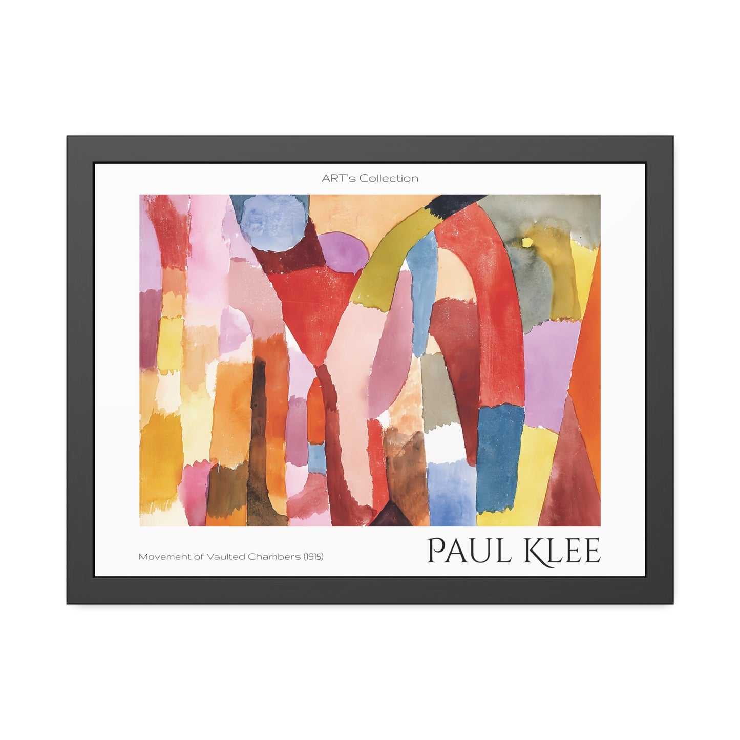 Movement of Vaulted Chambers (1915) by Paul Klee / Affiche Encadrée série ART's Collection
