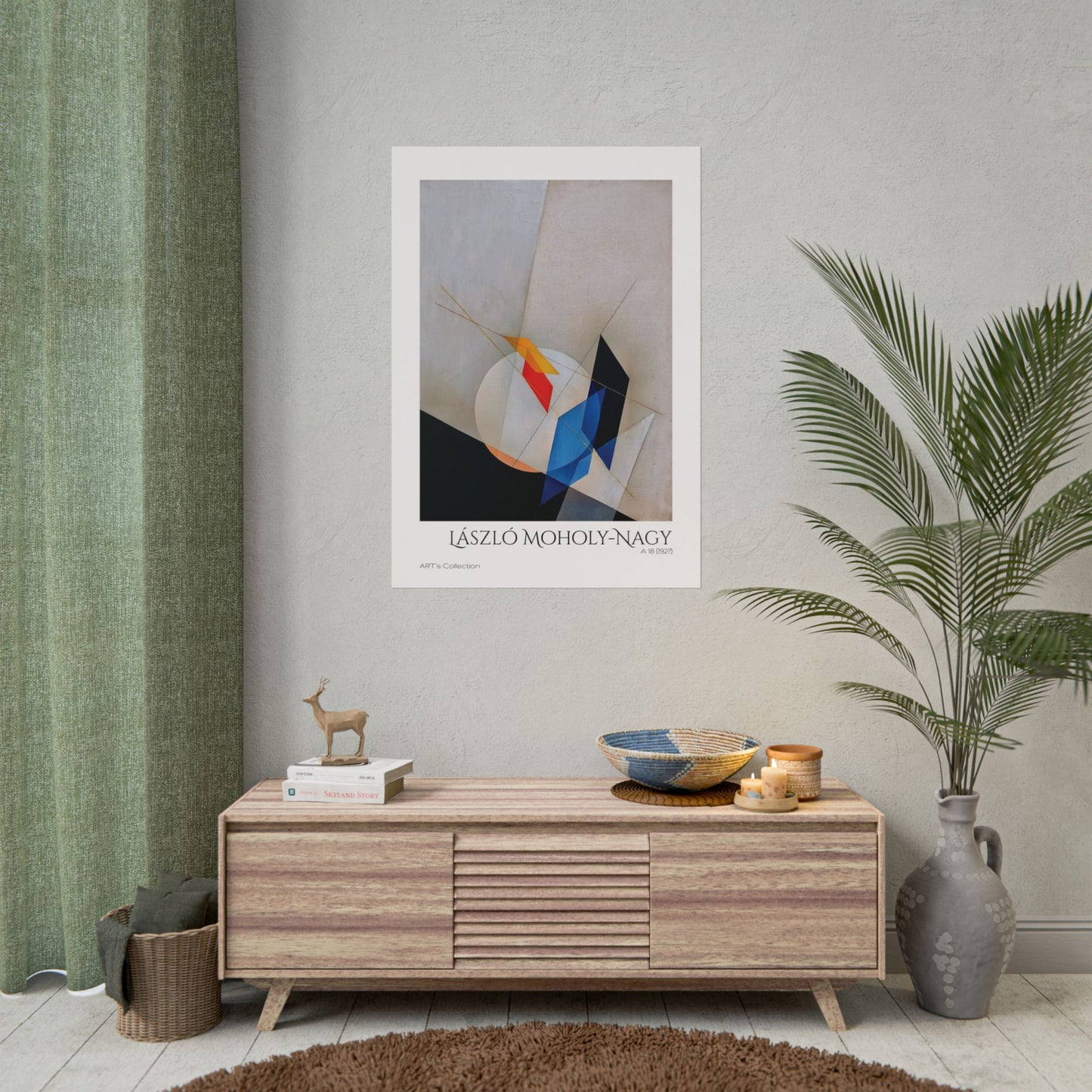 A 18 (1927) by László Moholy-Nagy / Affiche imprimée - Série ART's Collection