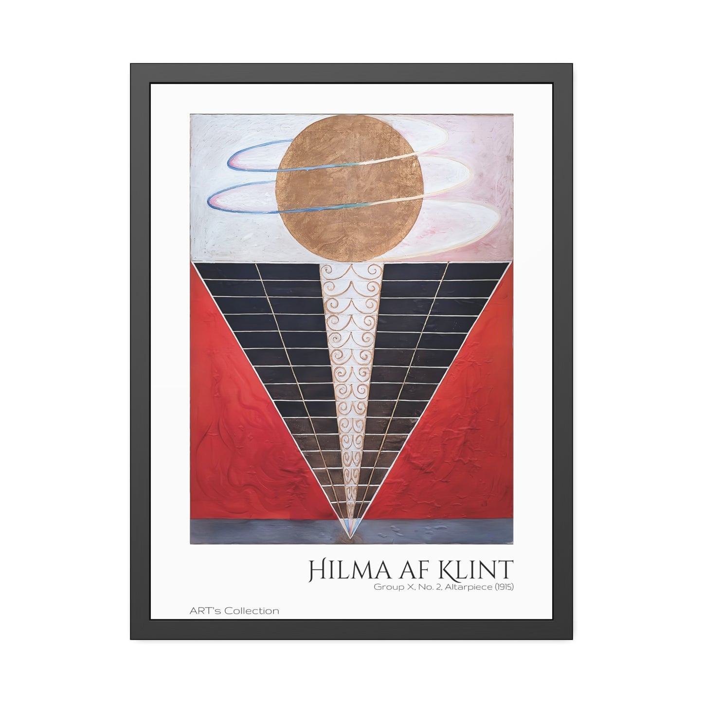 Group X No 2 Altarpiece (1915) by Hilma af Klint / Affiche Encadrée série ART's Collection
