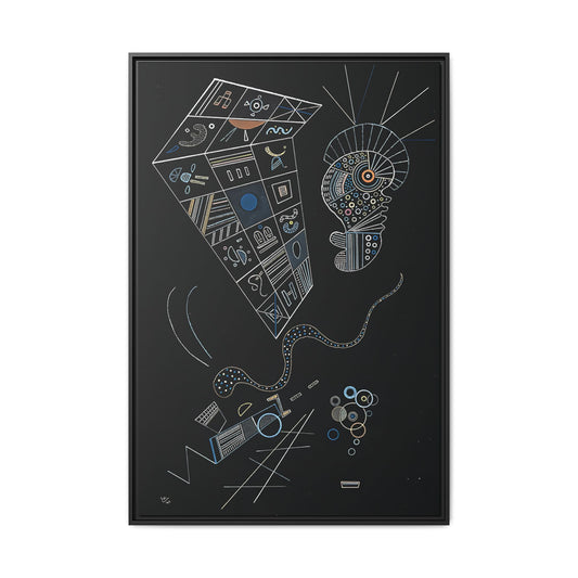 Ohne titel (1941) by Wassily Kandinsky / Toile encadrée sur caisse américaine