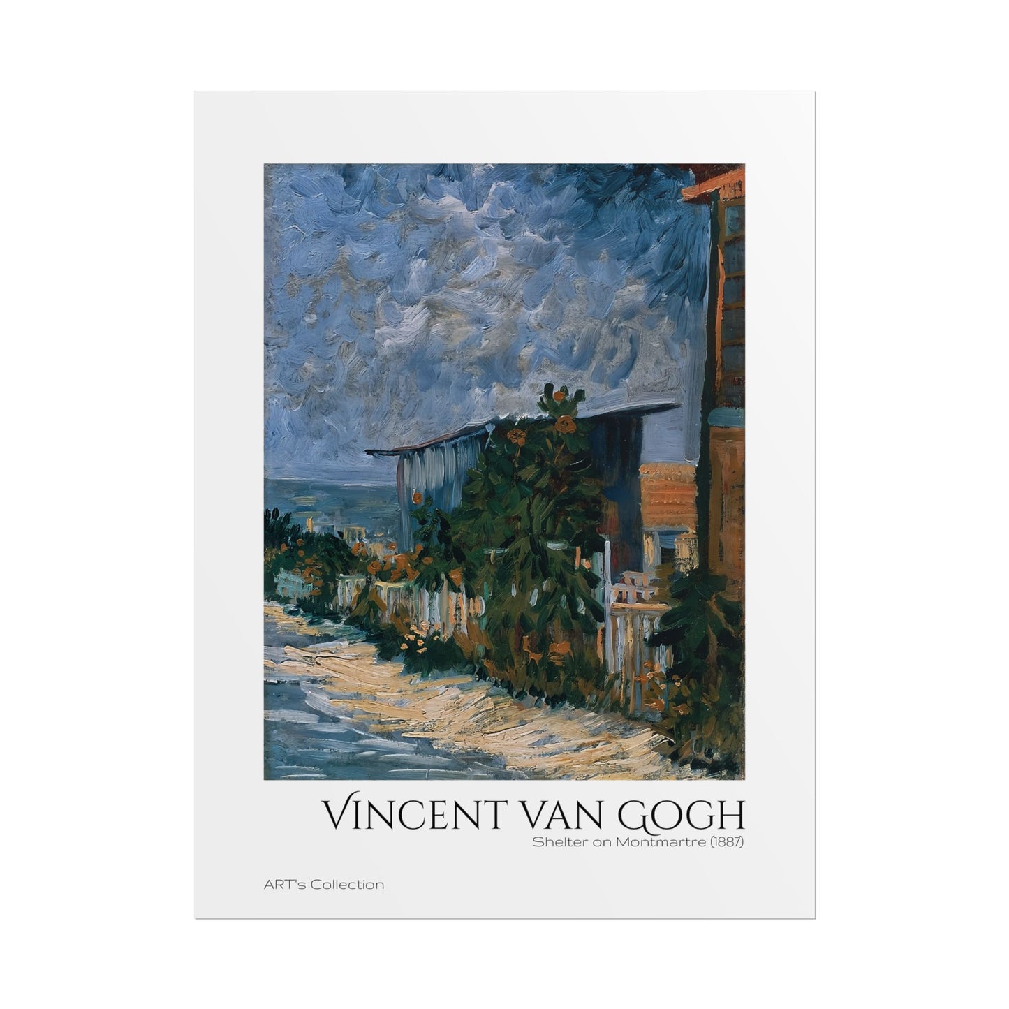 Shelter on Montmartre (1887) by Vincent van Gogh / Affiche imprimée - Série ART's Collection