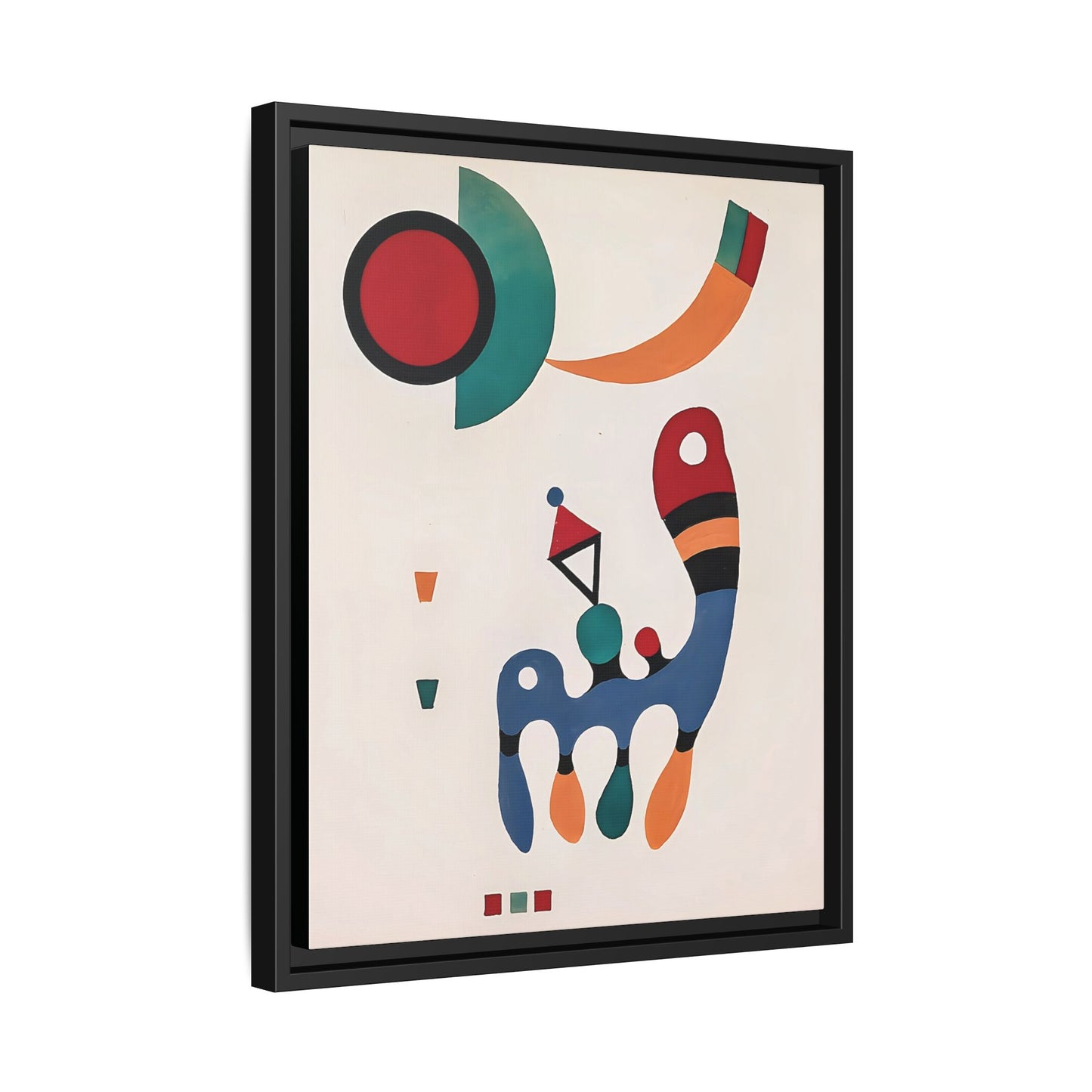 11 Tableaux et 7 Poèmes (1945) by Wassily Kandinsky / Toile encadrée sur caisse américaine