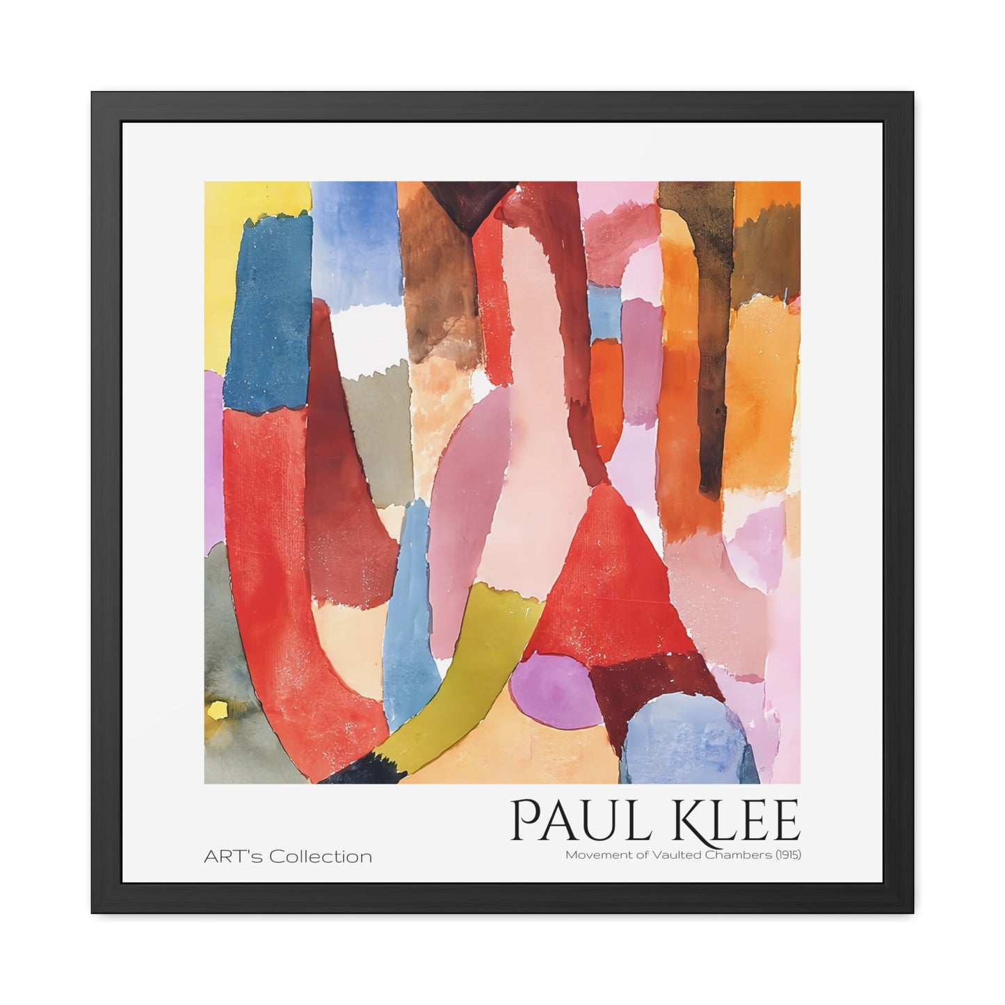 Movement of Vaulted Chambers (1915) by Paul Klee / Affiche Encadrée série ART's Collection