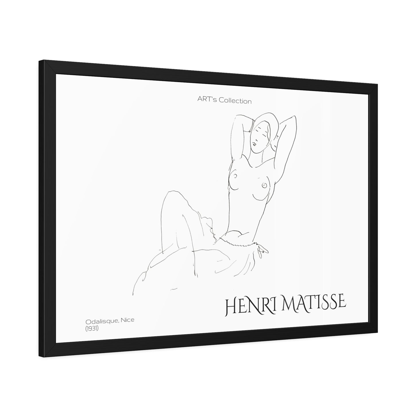 Odalisque, Nice (1931) by Henry Matisse / Affiche Encadrée série ART's Collection