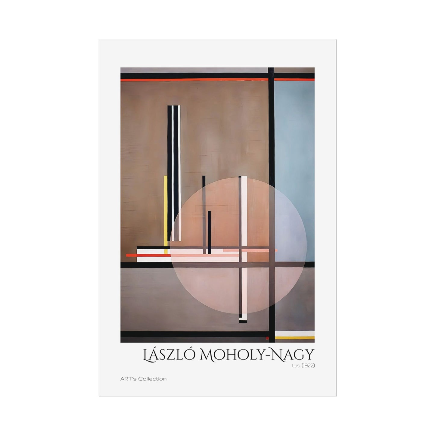 Lis (1922) by László Moholy-Nagy / Affiche imprimée - Série ART's Collection