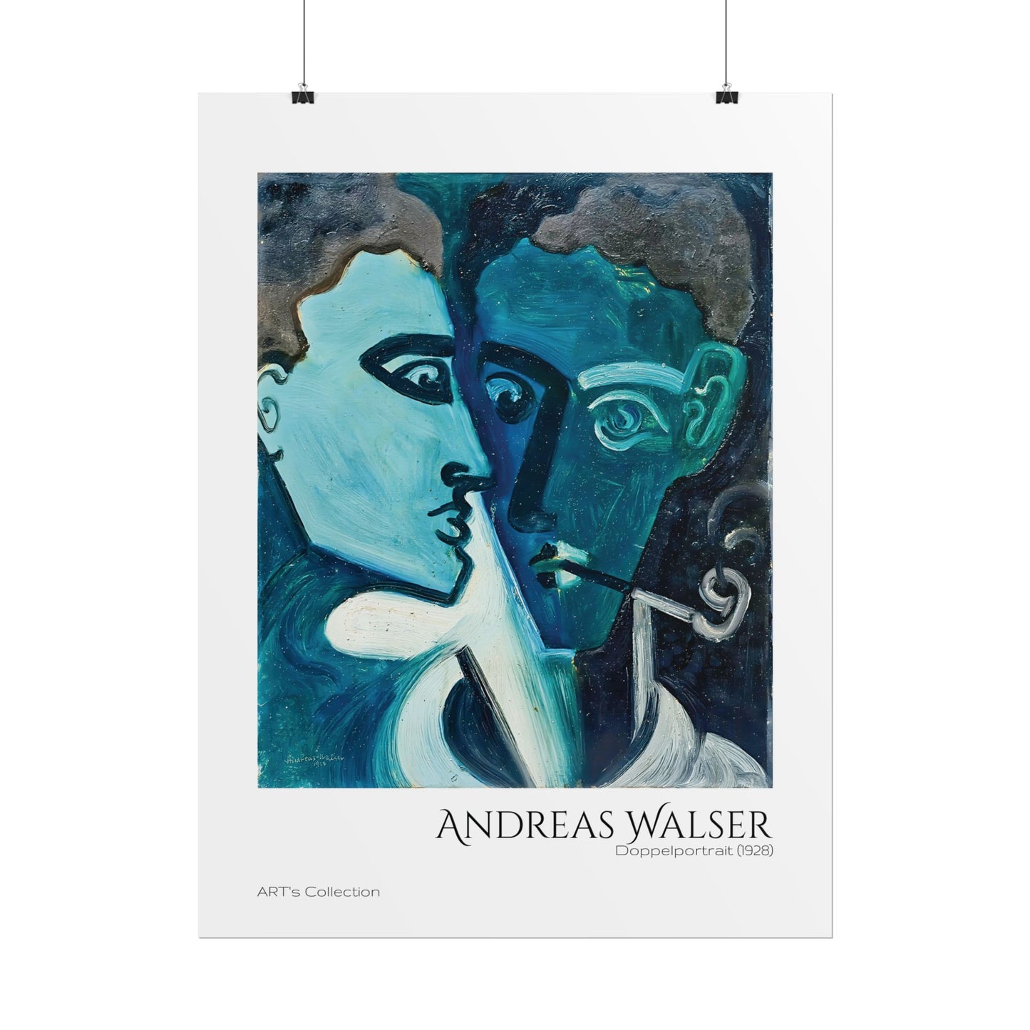 Doppelportrait (1928) by Andreas Walser / Affiche imprimée - Série ART's Collection