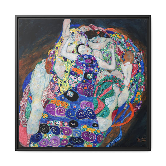 The Maiden (1913) by Gustav Klimt / Toile encadrée sur caisse américaine