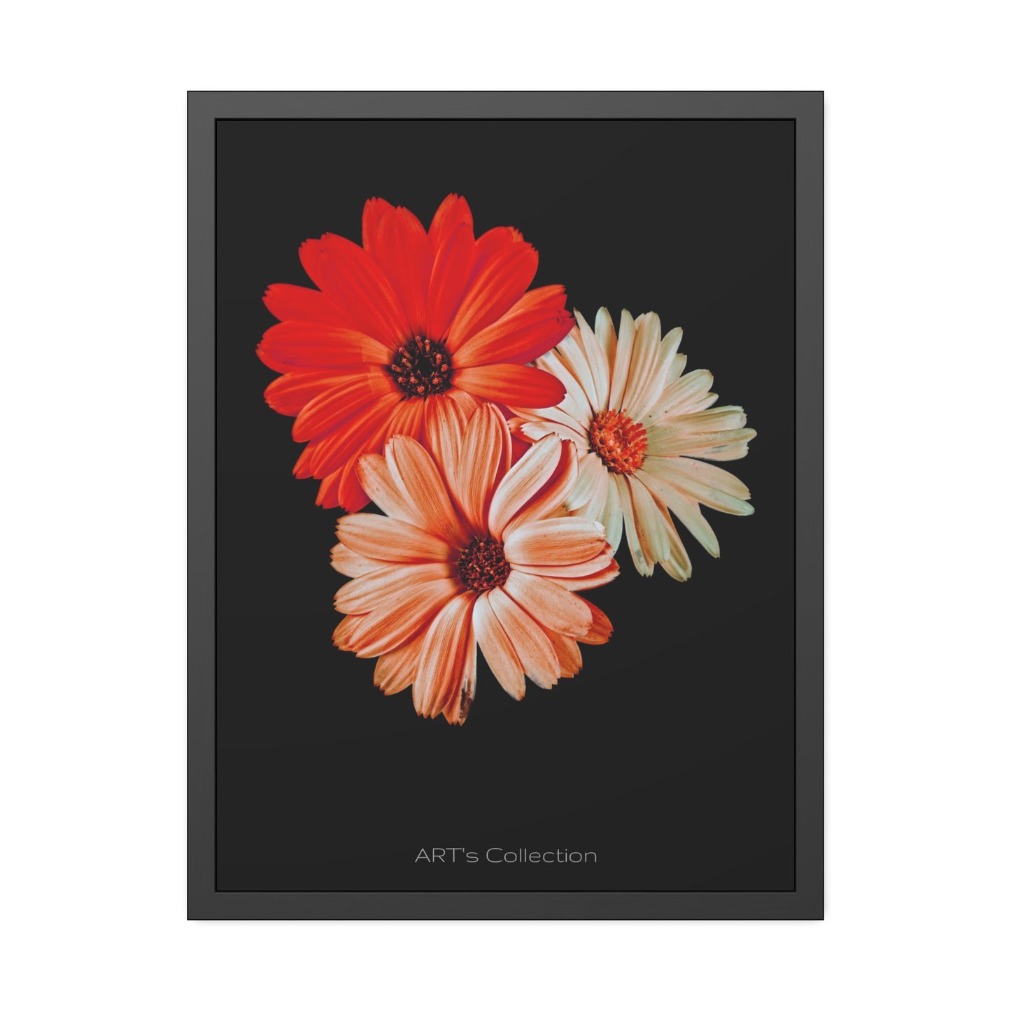 Collection Signature "FLORAL Numéro 7" sur Affiche Encadrée série ART's Collection