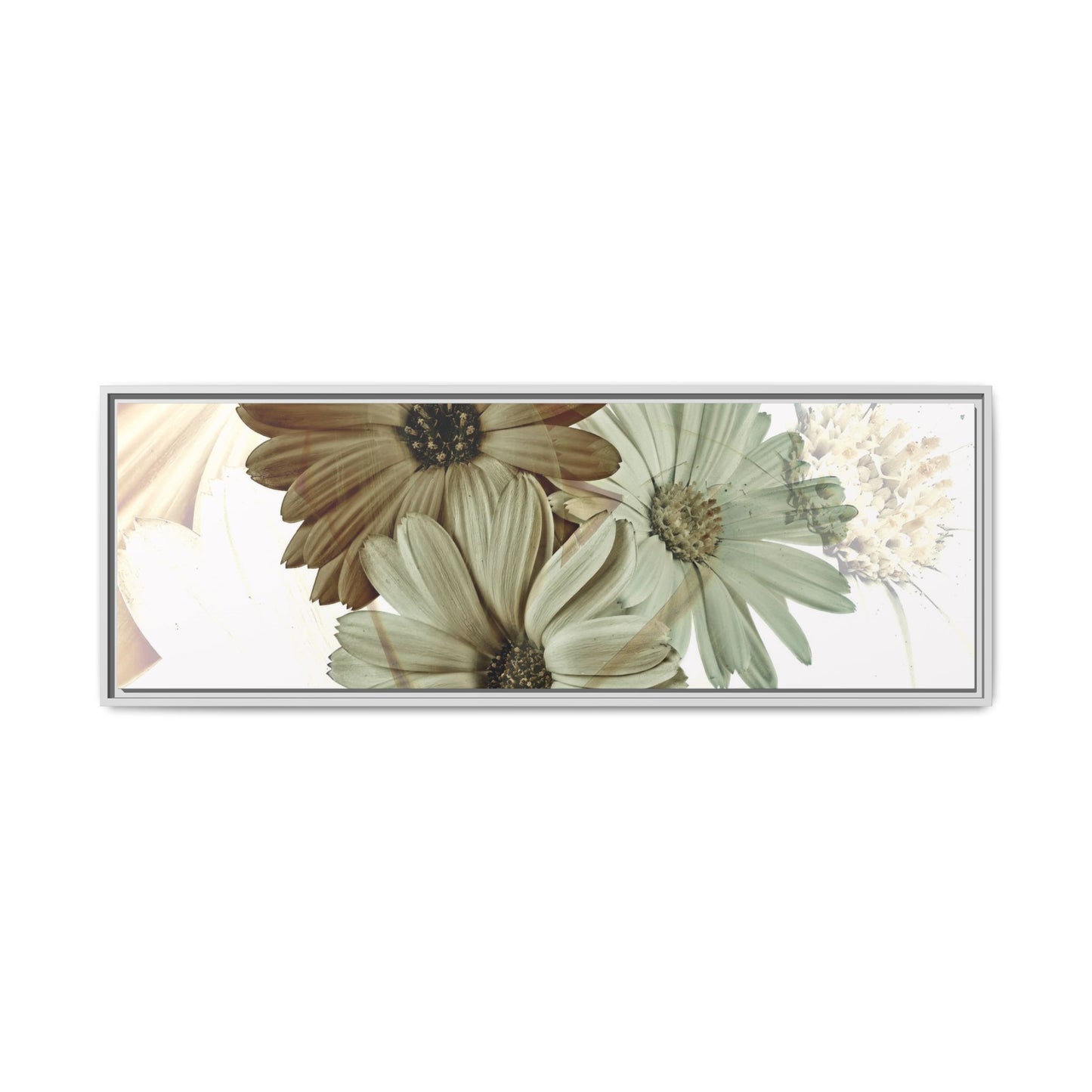 Collection Signature "FLORAL Numéro 12" sur Toile encadrée avec caisse américaine