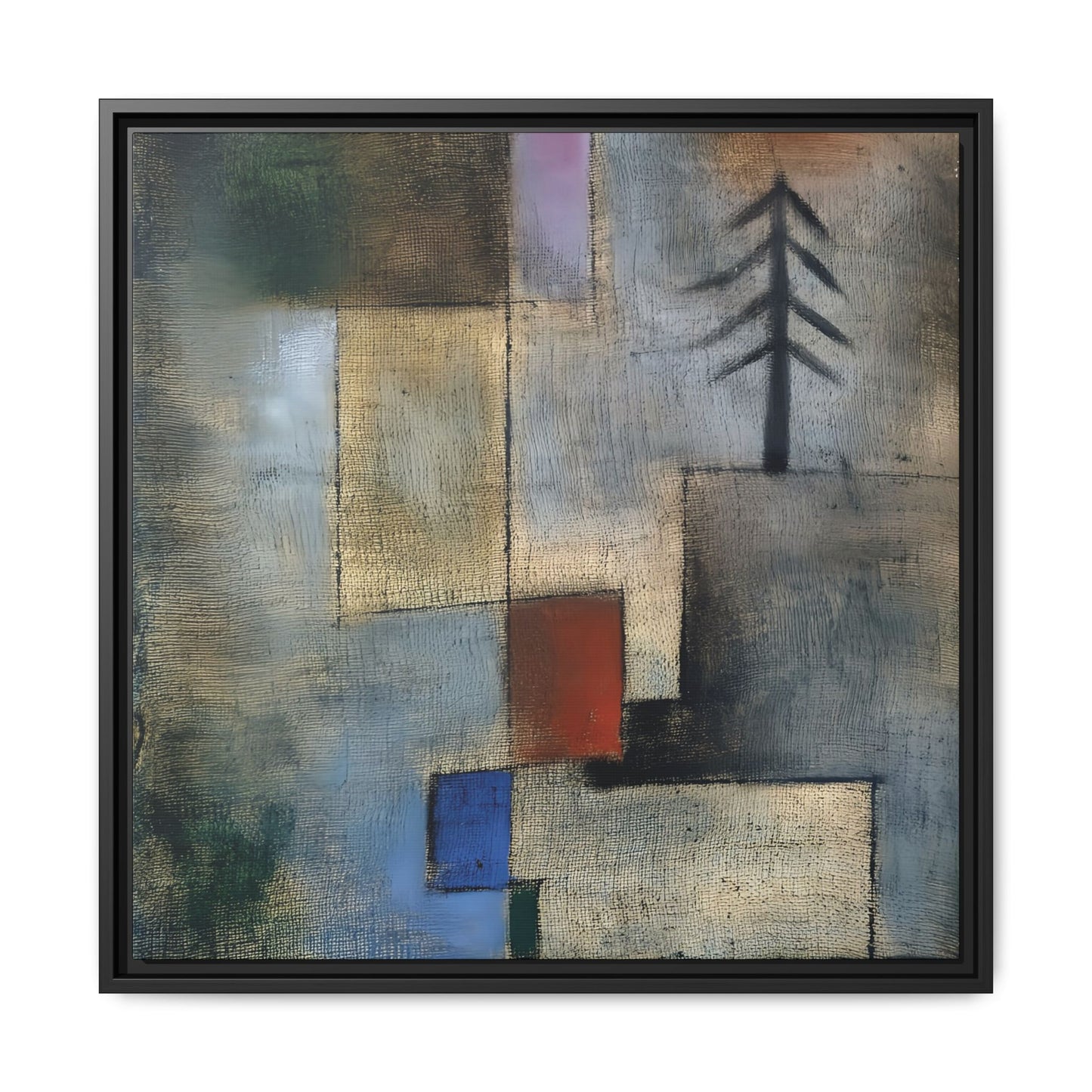 Small Picture of Fir Trees (1922) by Paul Klee / Toile encadrée sur caisse américaine
