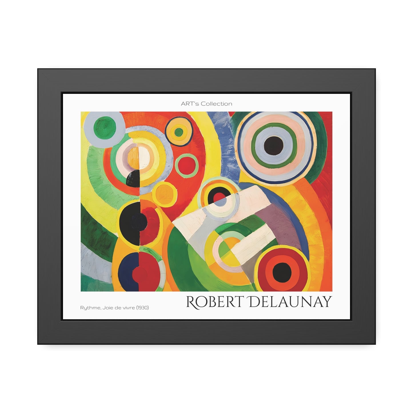 Rythme, Joie de vivre (1930) by Robert Delaunay / Affiche Encadrée série ART's Collection