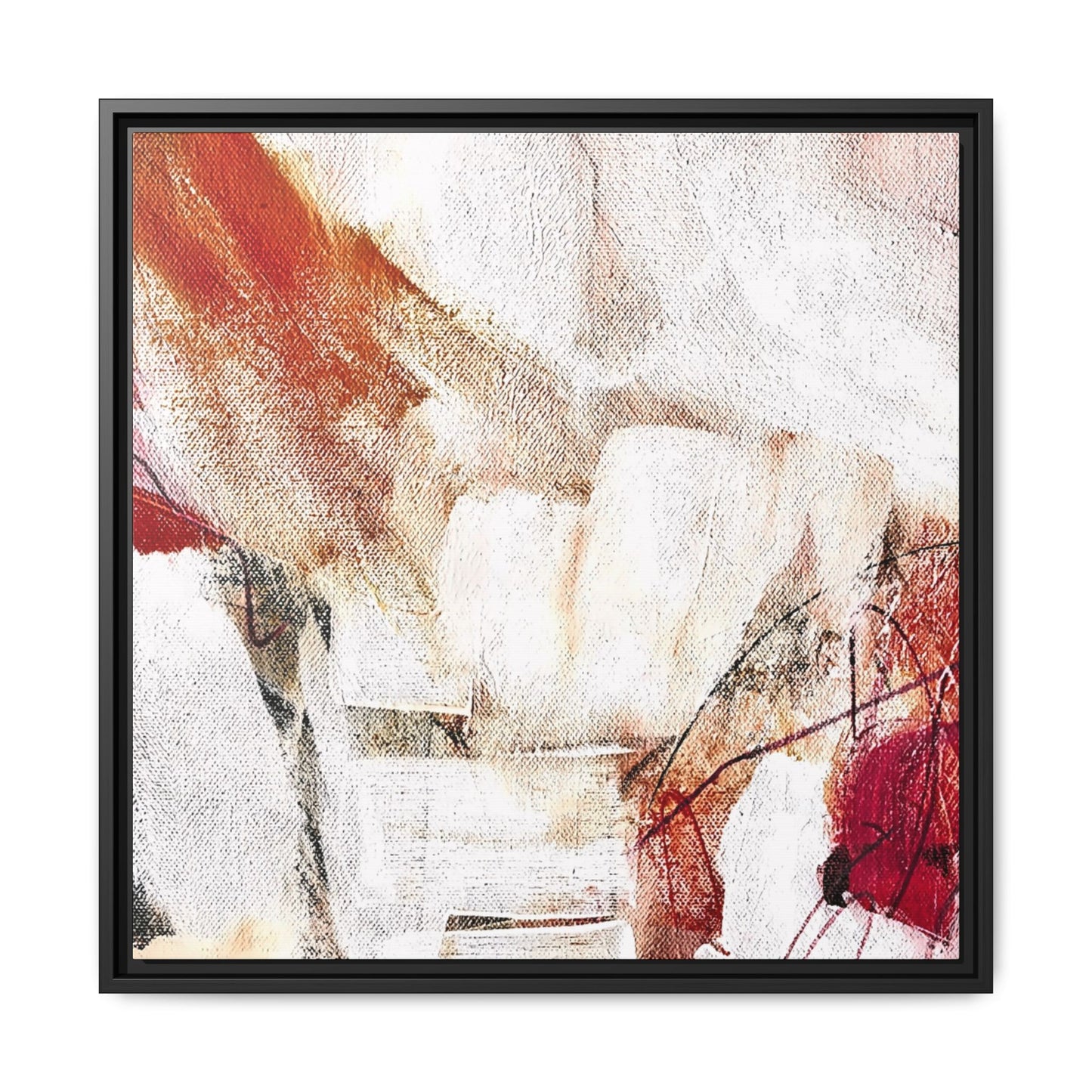 Tableau Intemporel Cobalt "Série Sign Collections" / Toile encadrée sur caisse américaine