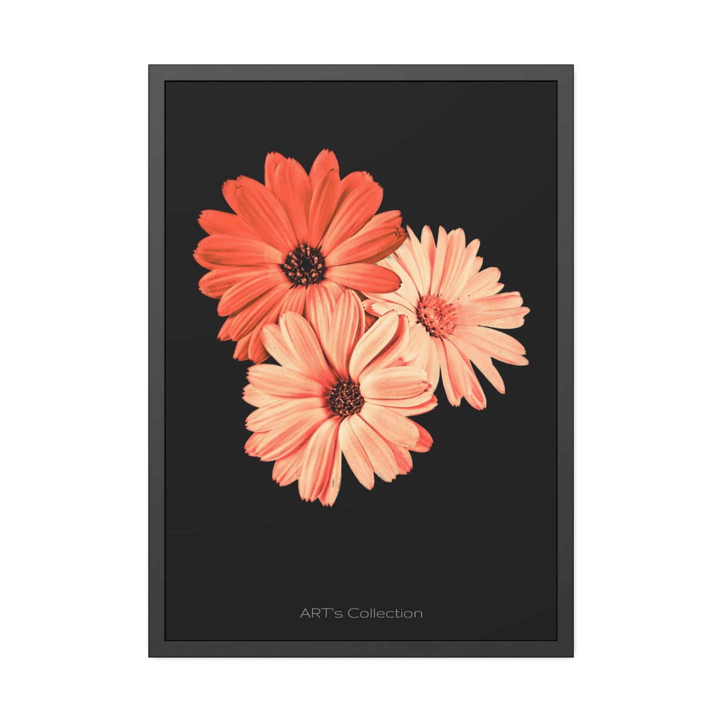 Collection Signature "FLORAL Numéro 6" sur Affiche Encadrée série ART's Collection