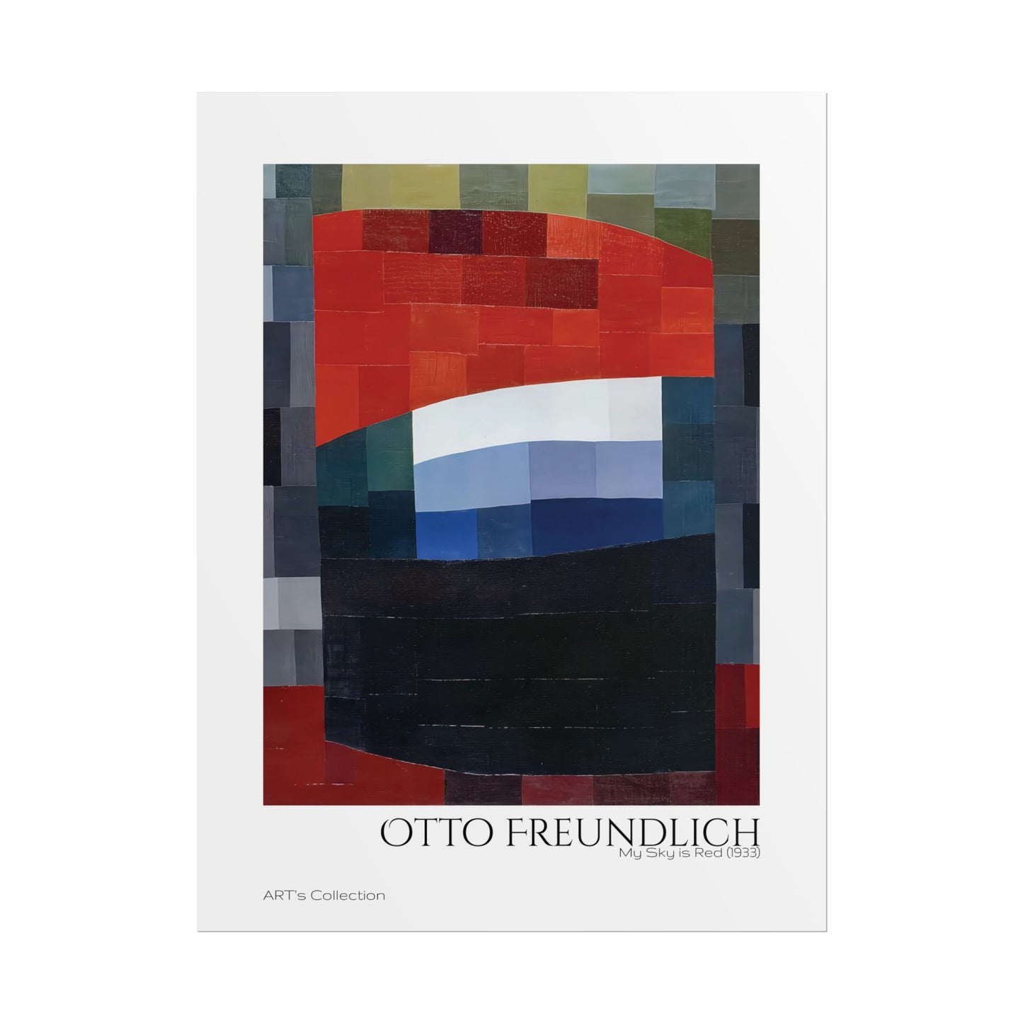 My Sky is Red (1933) by Otto Freundlich / Affiche imprimée - Série ART's Collection