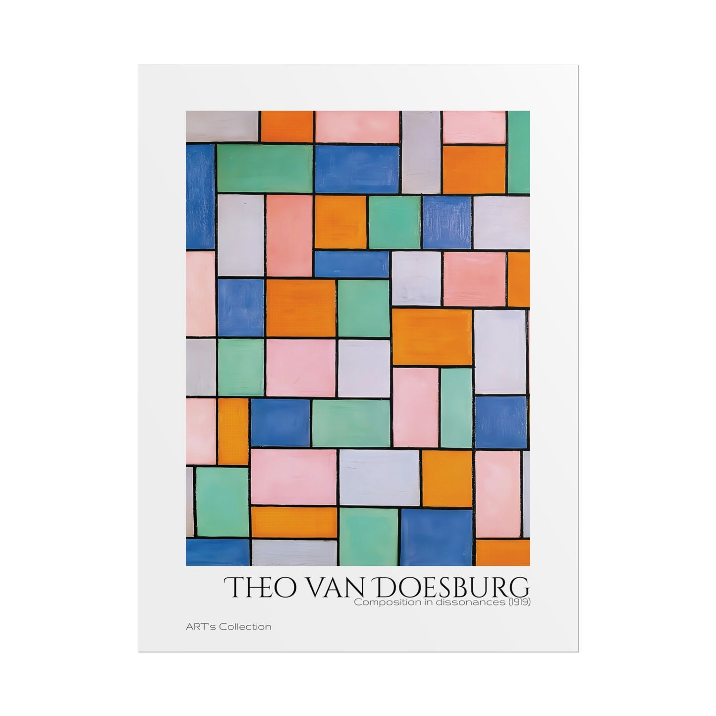 Composition in dissonances (1919) by Theo van Doesburg / Affiche imprimée - Série ART's Collection