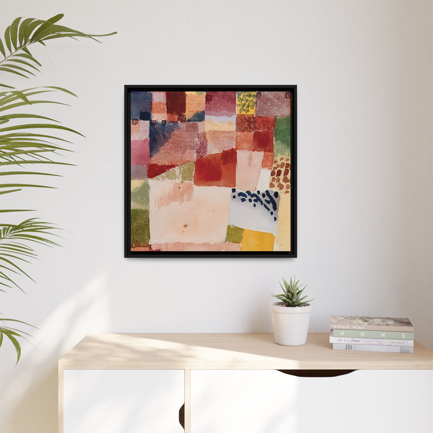 Motif from Hammamet (1914) by Paul Klee / Toile encadrée sur caisse américaine