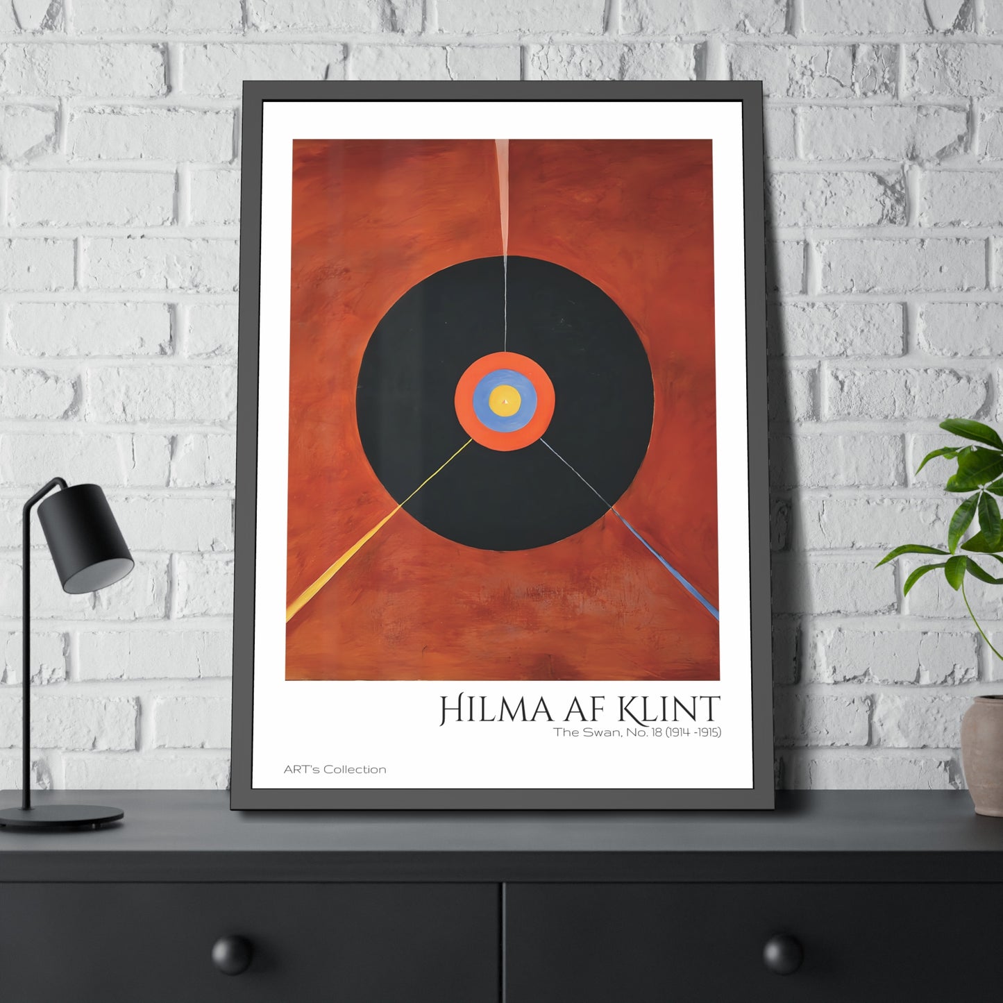 The Swan, No. 18 (1914 -1915) by Hilma af Klint / Affiche Encadrée série ART's Collection