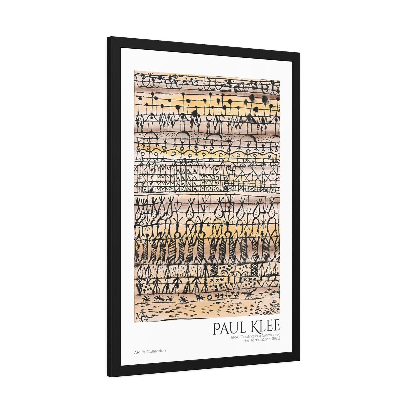 ERA. Cooling in a Garden of the Torrid Zone (1923) by Paul Klee / Affiche Encadrée série ART's Collection