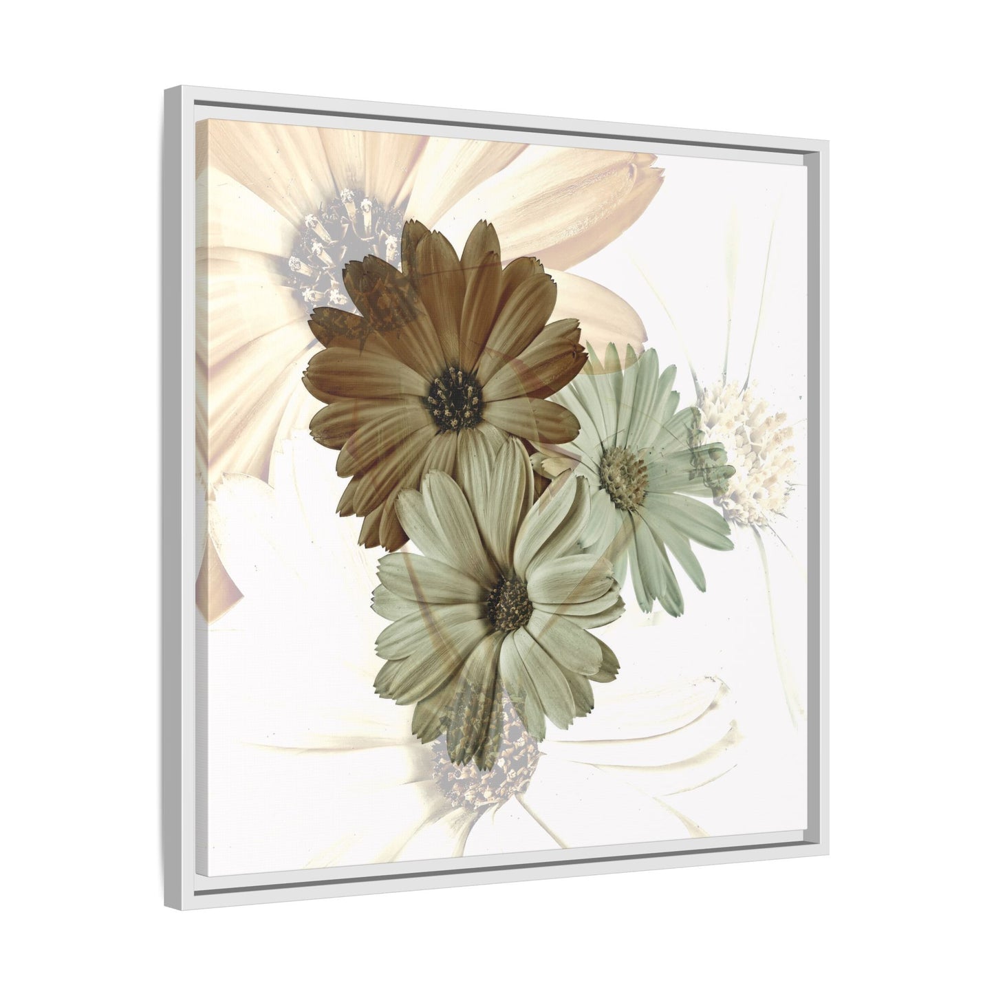 Collection Signature "FLORAL Numéro 12" sur Toile encadrée avec caisse américaine