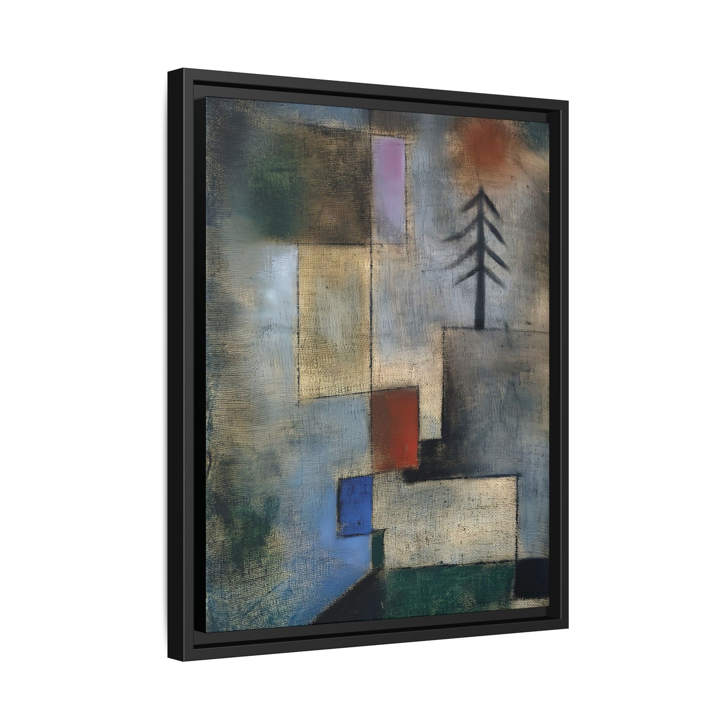 Small Picture of Fir Trees (1922) by Paul Klee / Toile encadrée sur caisse américaine