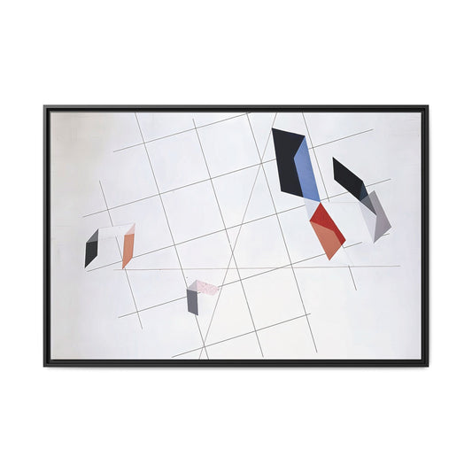 L IV (1936) by László Moholy-Nagy / Toile encadrée sur caisse américaine