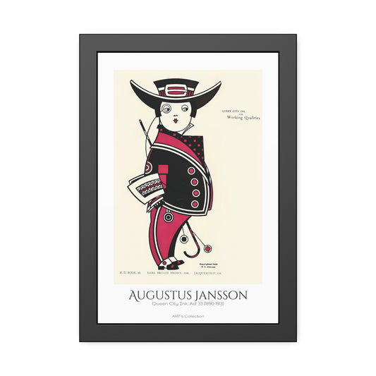 Queen City Ink, Ad. 33 (1890-1913) by Augustus Jansson / Affiche Encadrée série ART's Collection