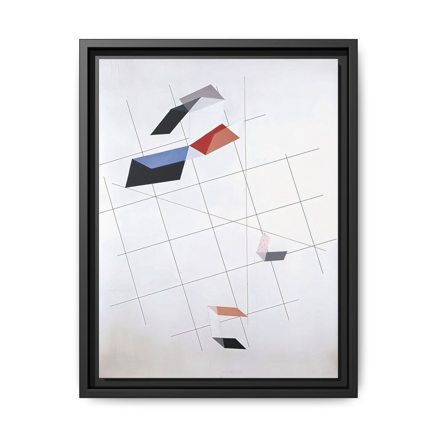 L IV (1936) by László Moholy-Nagy / Toile encadrée sur caisse américaine