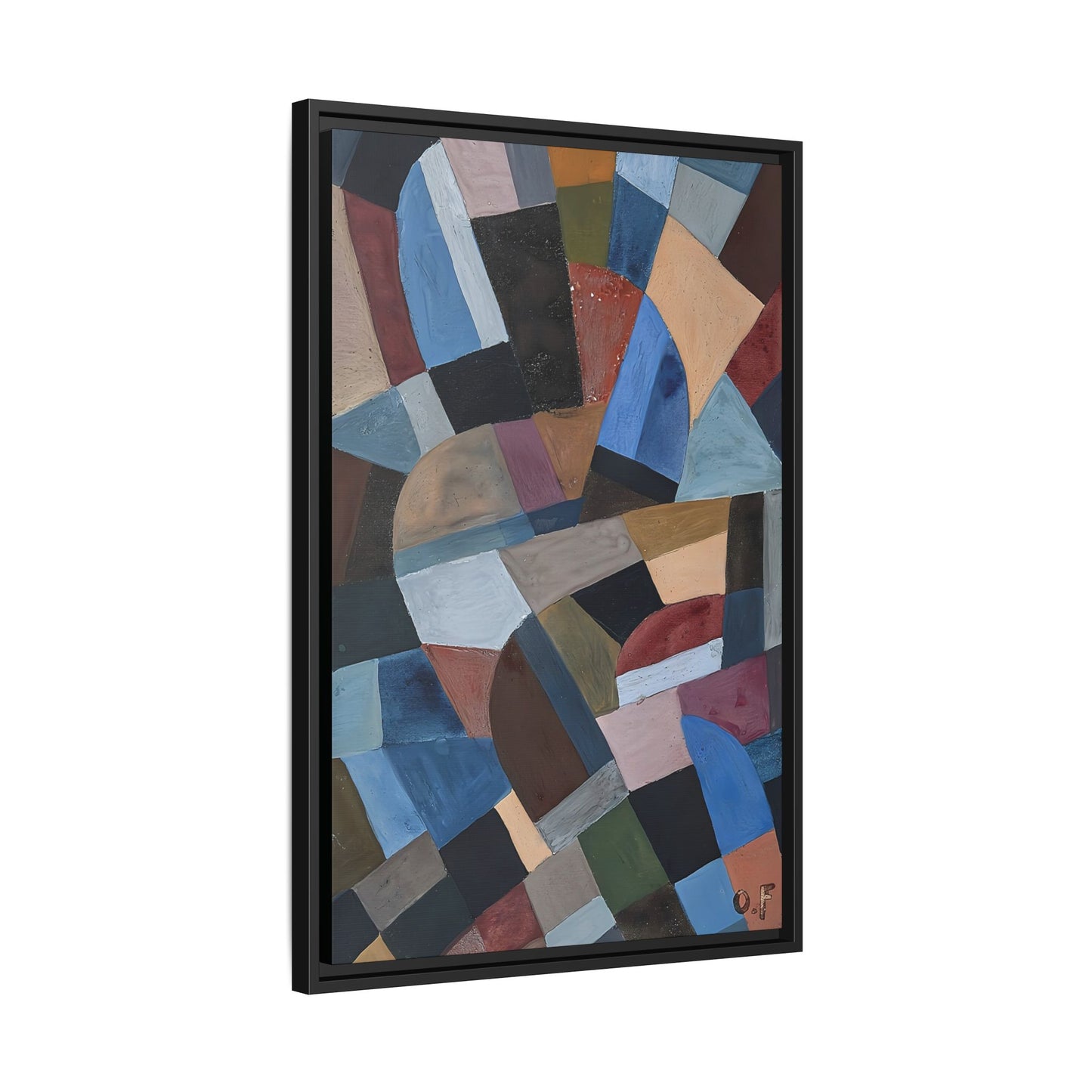 Composition by Otto Freundlich / Toile encadrée sur caisse américaine