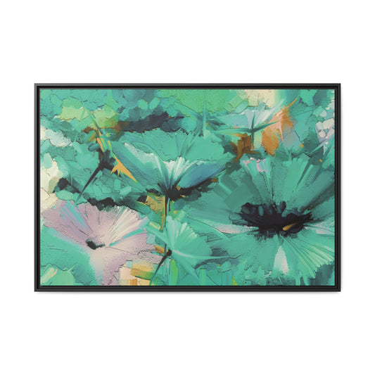 Tableau Floral Mers du Sud "Série Sign Collections" / Toile encadrée sur caisse américaine