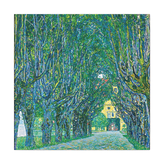 Avenue to the Kammer Castle (1912) by Gustav Klimt / Reproduction Fine Art sur Toile / Flanc Large Epaisseur 3.2 cm - 1.25 inch