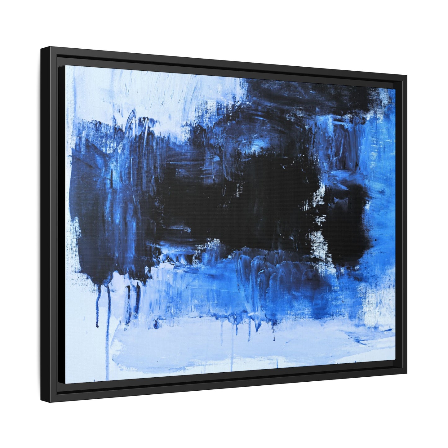 Tableau Beaux Arts Black Ocean "Série Sign Collections" / Toile encadrée sur caisse américaine
