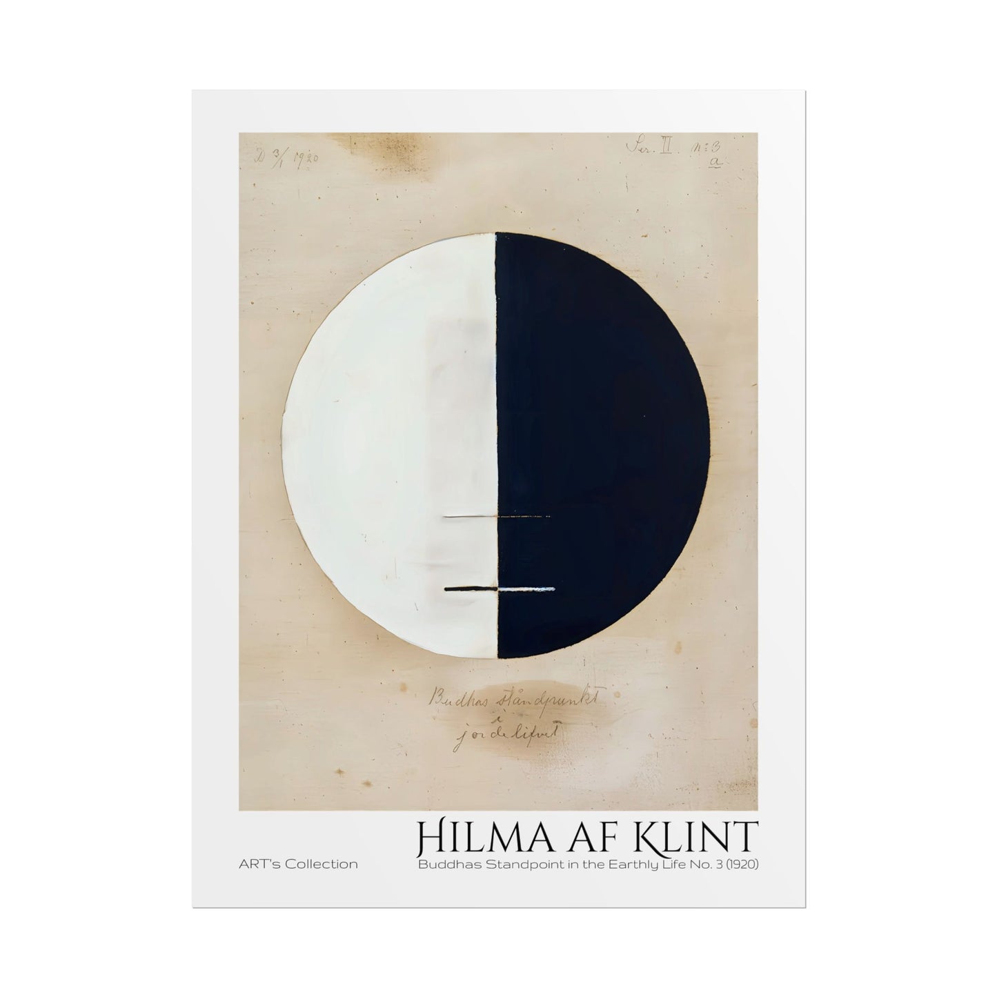 Buddhas Standpoint in the Earthly Life No. 3 (1920) by Hilma af Klint / Affiche imprimée - Série ART's Collection