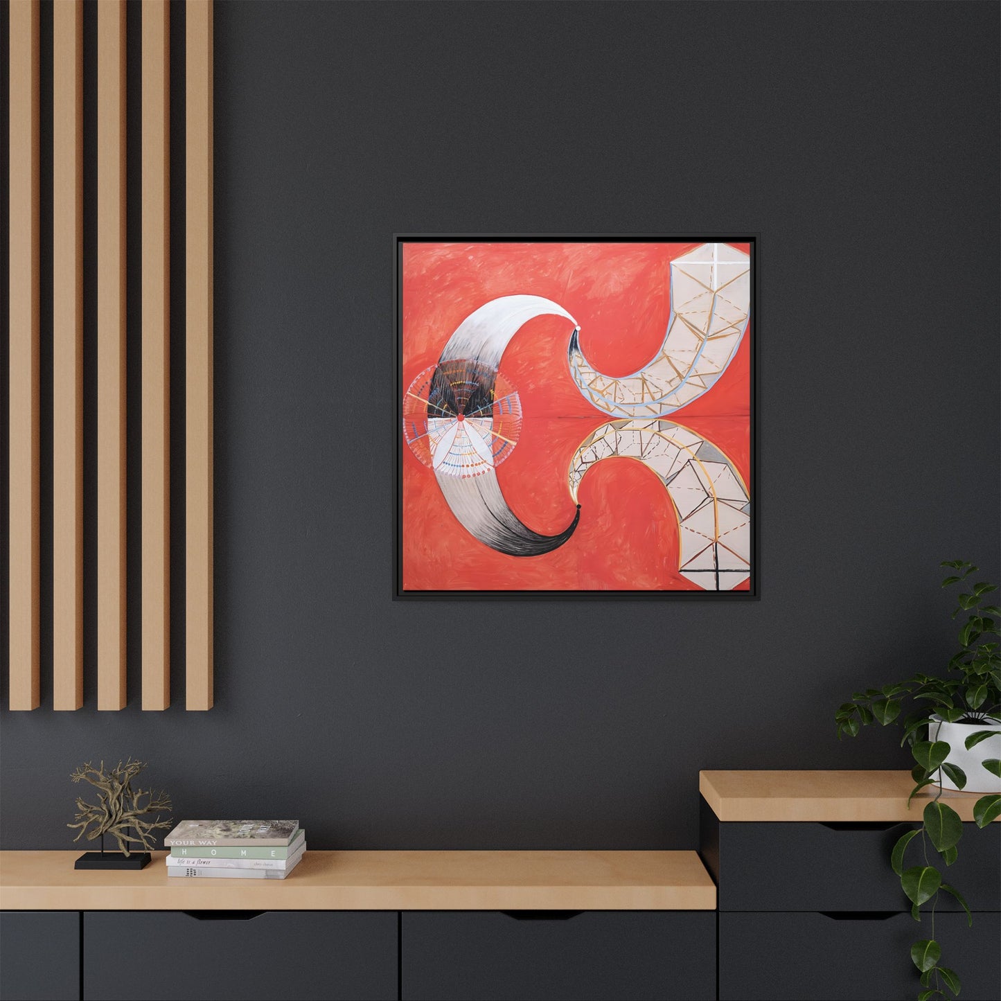 Group IX-SUW, The Swan, No. 9 (1915) by Hilma af Klint / Toile encadrée sur caisse américaine