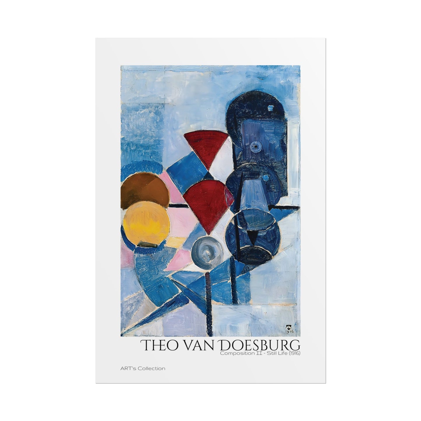 Composition II - Still Life (1916) by Theo van Doesburg / Affiche imprimée - Série ART's Collection
