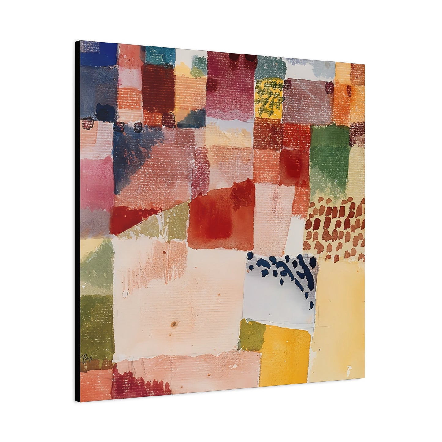 Motif from Hammamet (1914) by Paul Klee / Reproduction Fine Art sur Toile / Epaisseur 3,2cm - 1'25 po