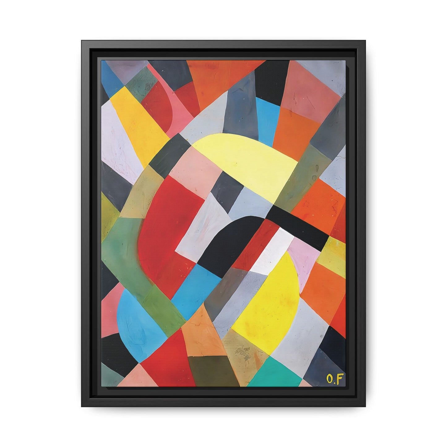 Composition Abstraite (1936-38) by Otto Freundlich / Toile encadrée sur caisse américaine