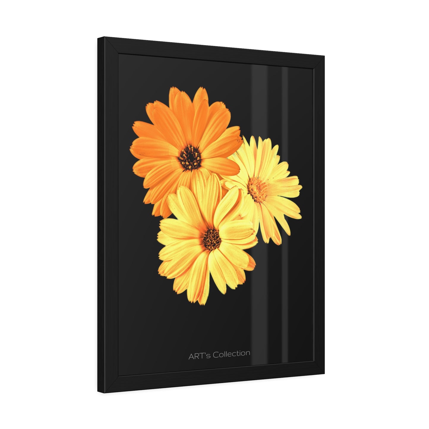 Collection Signature "FLORAL Numéro 8" sur Affiche Encadrée série ART's Collection