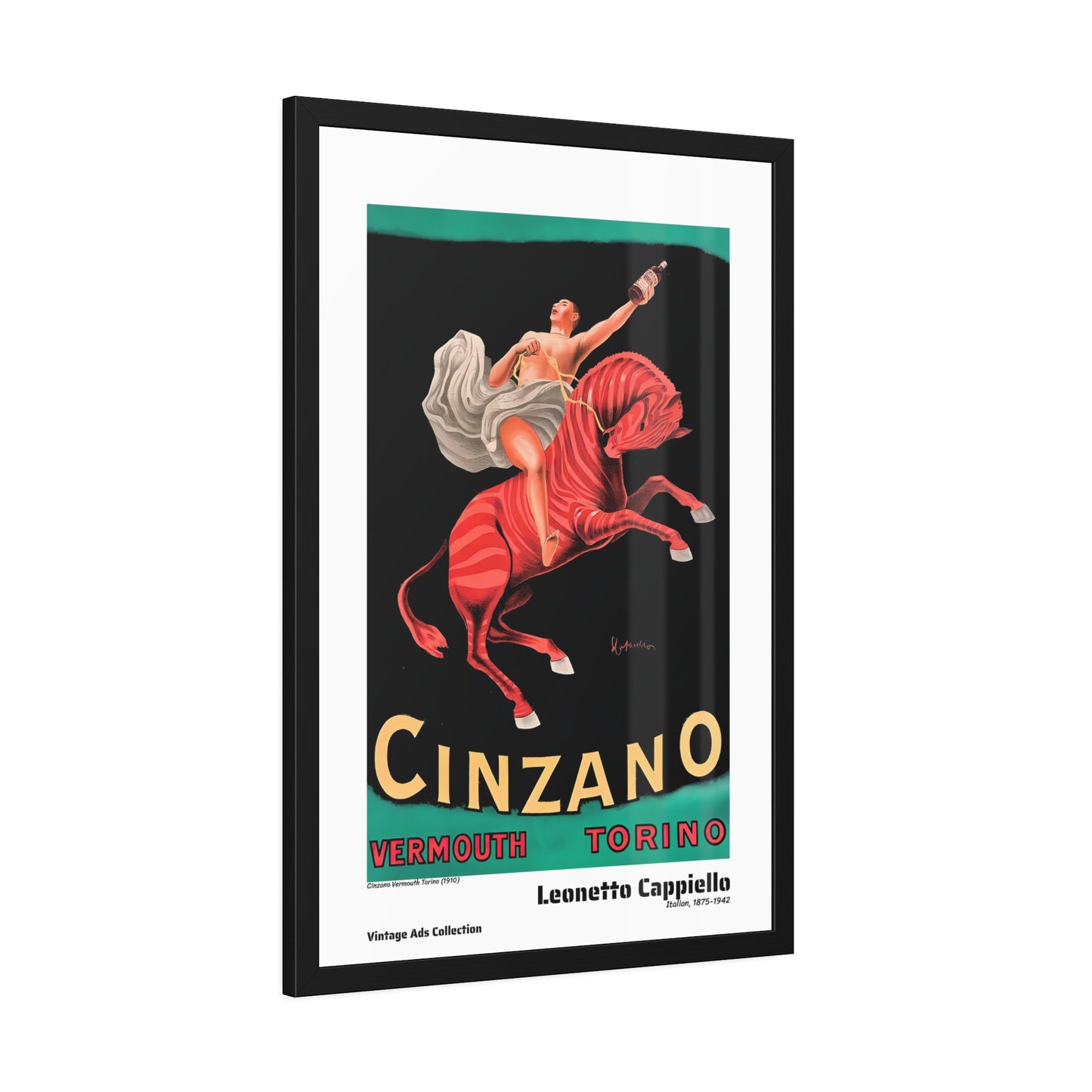 Cinzano Vermouth Torino (1910) by Leonetto Cappiello / Affiche Encadrée Série Vintage Ads Collection