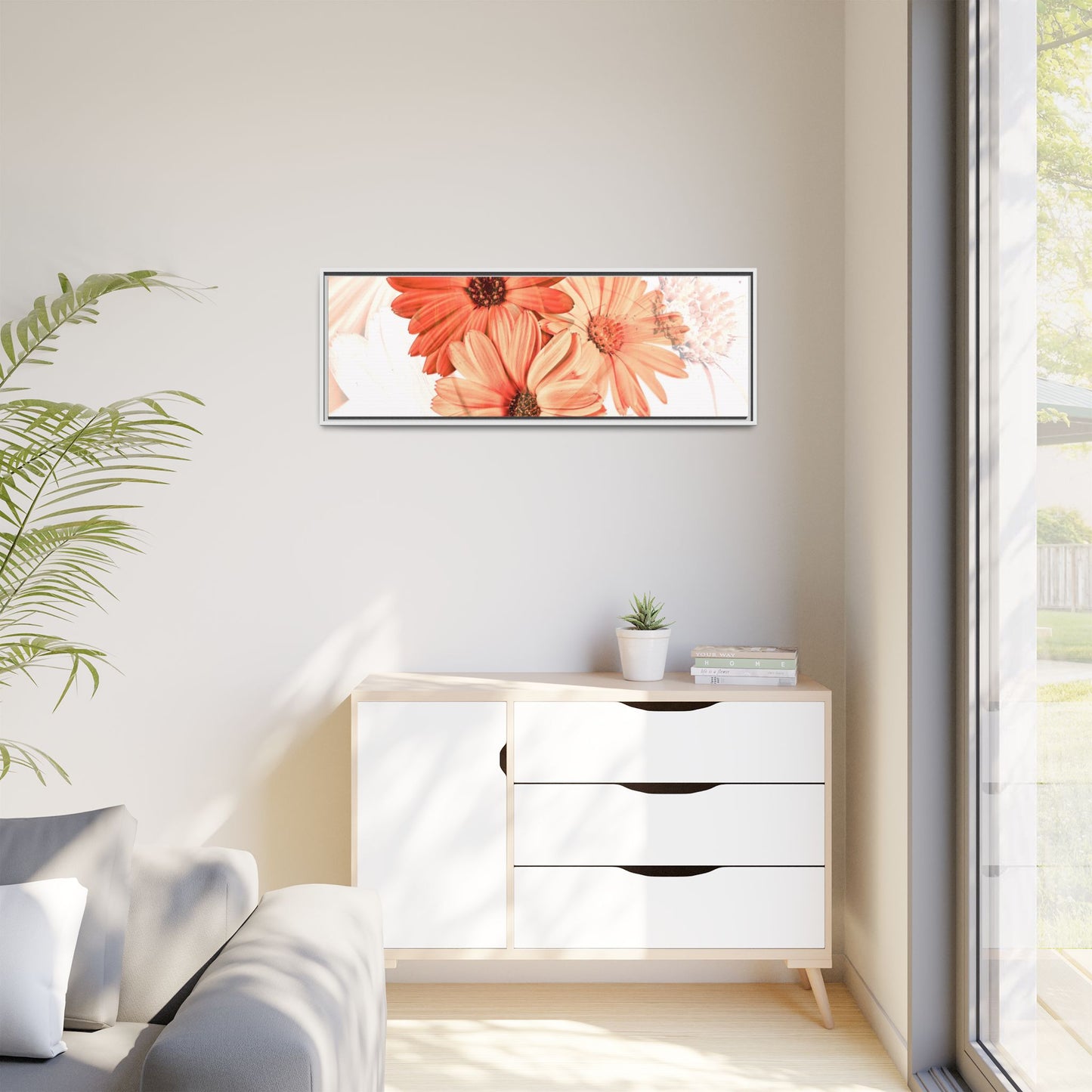 Collection Signature "FLORAL Numéro 17" sur Toile encadrée avec caisse américaine