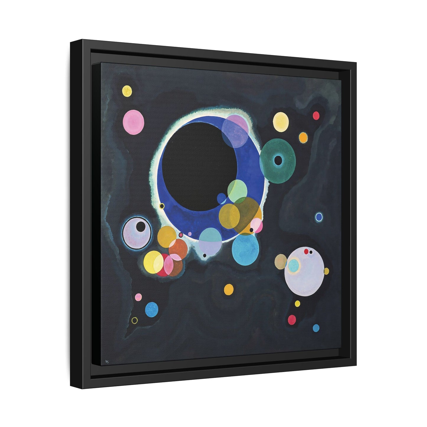 Several Circles (1926) by Wassily Kandinsky / Toile encadrée sur caisse américaine