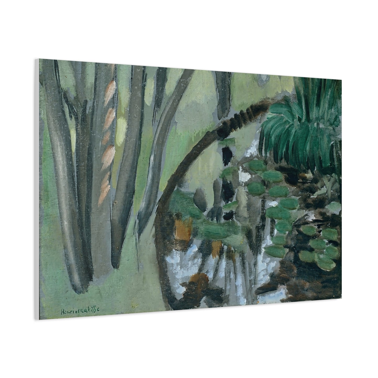 Le ruisseau, Maintenon (1918) by Henri Matisse / Reproduction Fine Art sur Toile / Flanc Large Epaisseur 3.2 cm - 1.25 inch