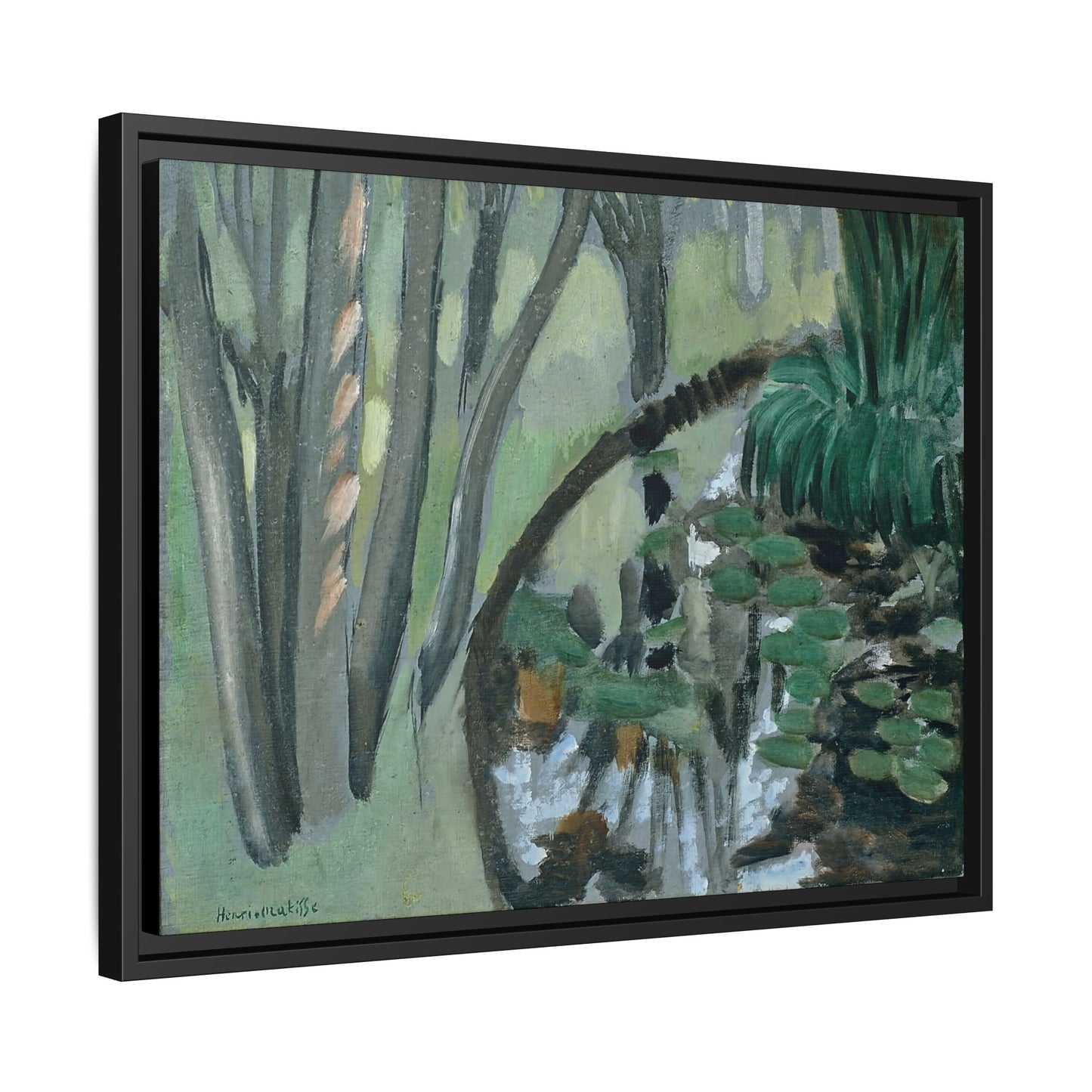 Le ruisseau, Maintenon (1918) by Henri Matisse / Toile encadrée sur caisse américaine
