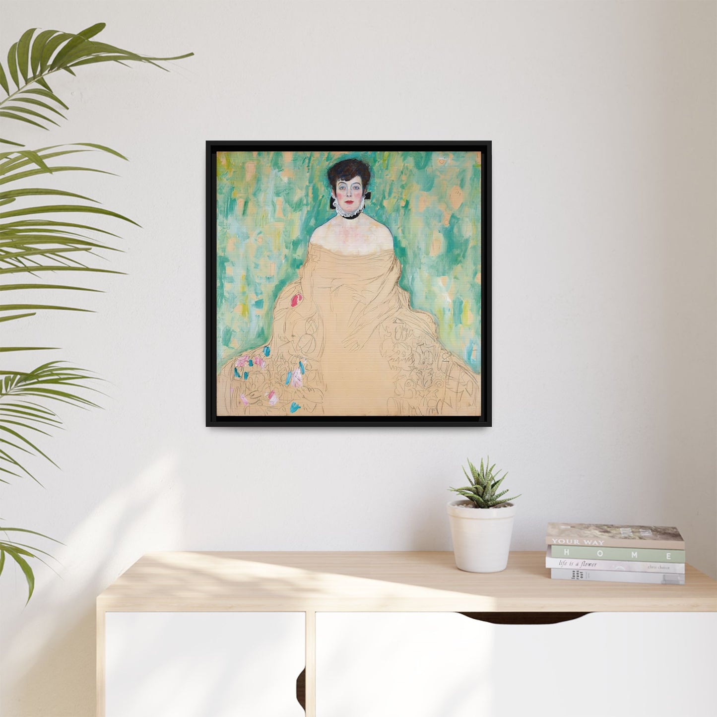 Amalie Zuckerkandl (1917) by Gustav Klimt / Toile encadrée sur caisse américaine